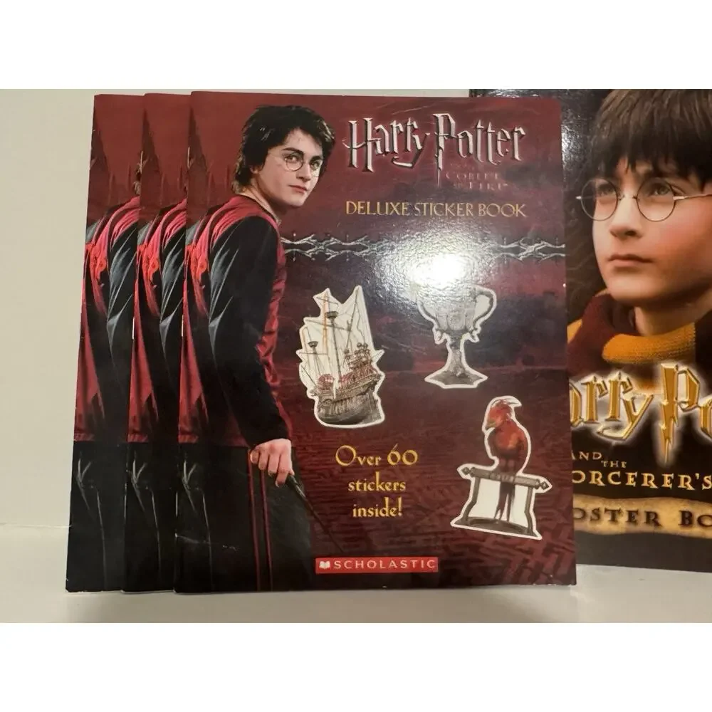 Harry Potter Sticker Poster Activity Scholastic Books Lot Of 5 New